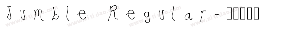 Jumble Regular字体转换